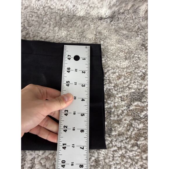 NEW Talbots Size 10 Irish Linen Flat Front Straight Leg Pants Black Zip NWT - Picture 6 of 10